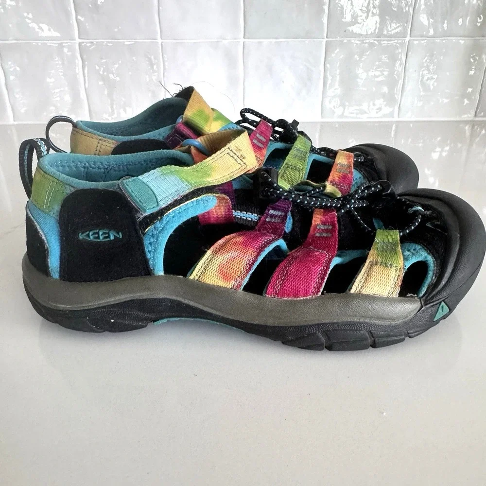 Keen Newport H2 Sandals Kids Size 4 Multicolor Tie‎ Dye Outdoor Water Shoes